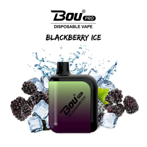 Vaper Desechable Bou Pro 7000 Puffs Blackberry Ice 0mg