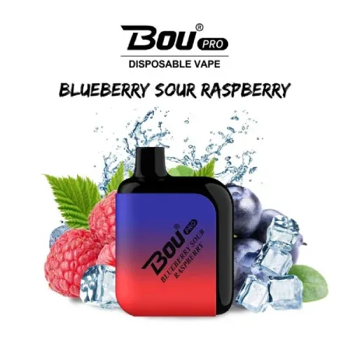 Bou Pro 7000 Puffs Blueberry Sour Raspberry 0mg