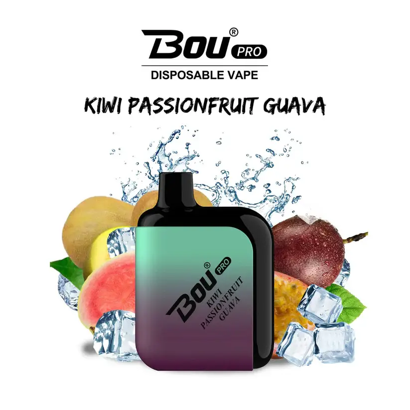 Vaper Desechable bou pro 7000 puffs kiwi passionfruit guava . pod desechable bou pro 7000 puffs