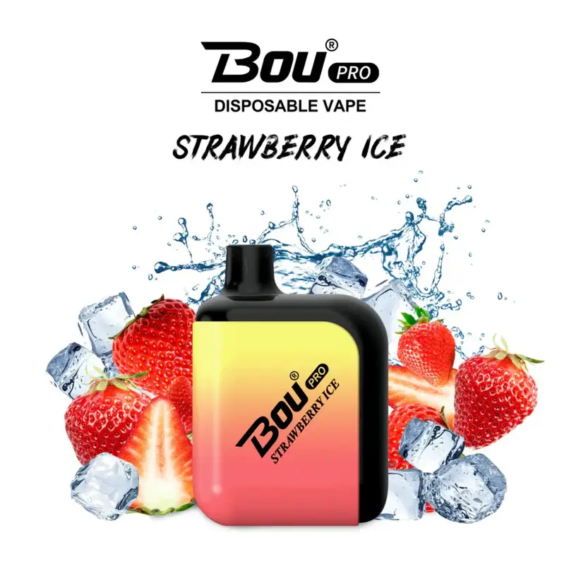 Vaper desechable strawberry ice . Pod desechable bou sabor fresa