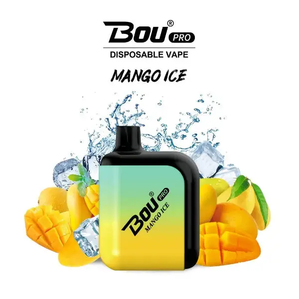 vaper desechable bou pro 7000 puffs mango ice