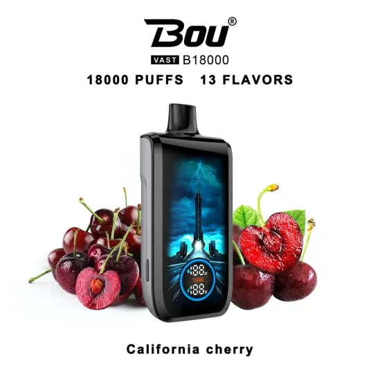 bou vast 18000 puffs california cherry