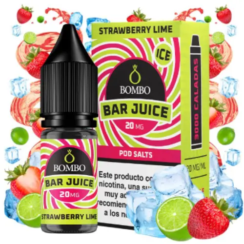 Strawberry Lime Ice 10ml - Bombo Bar Juice salts