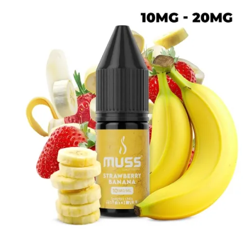 Sales de Nicotina Muss Strawberry Banana - 10ml