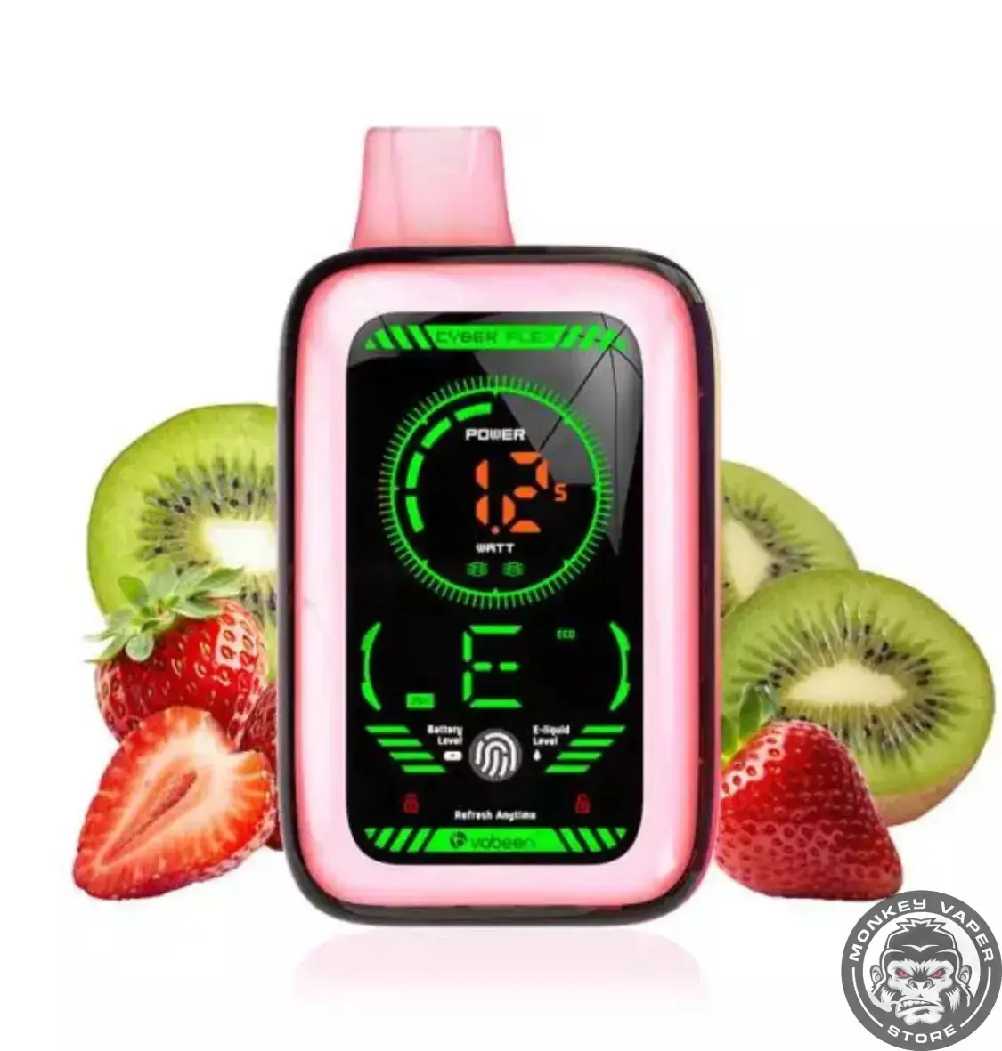 vaper desechable Russ cyber flex 25000 puffs strawberry kiwi 0mg nicotina