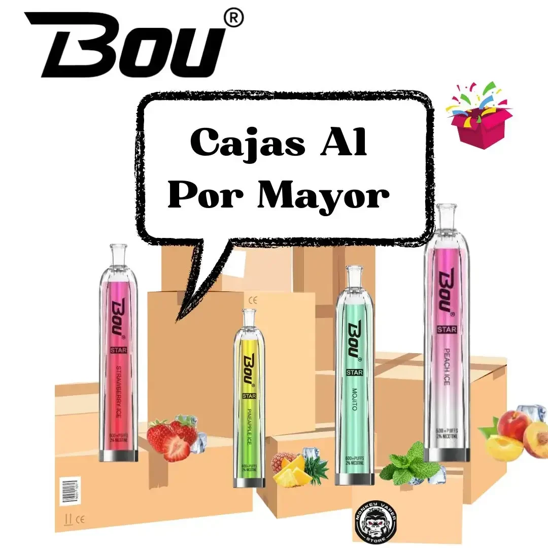 venta al por mayor bou star 600 puffs venta de vapers desechables al por mayor