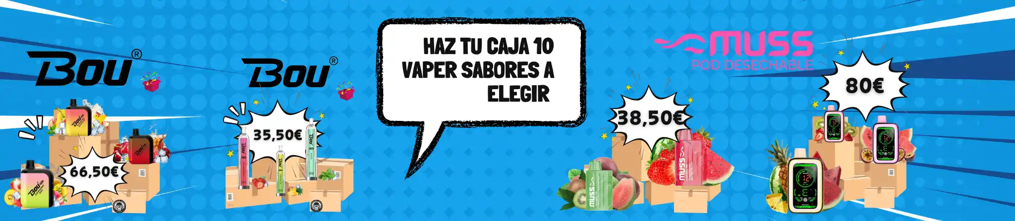 Cajas de vapers desechables. Venta de vapers desechables al por mayor