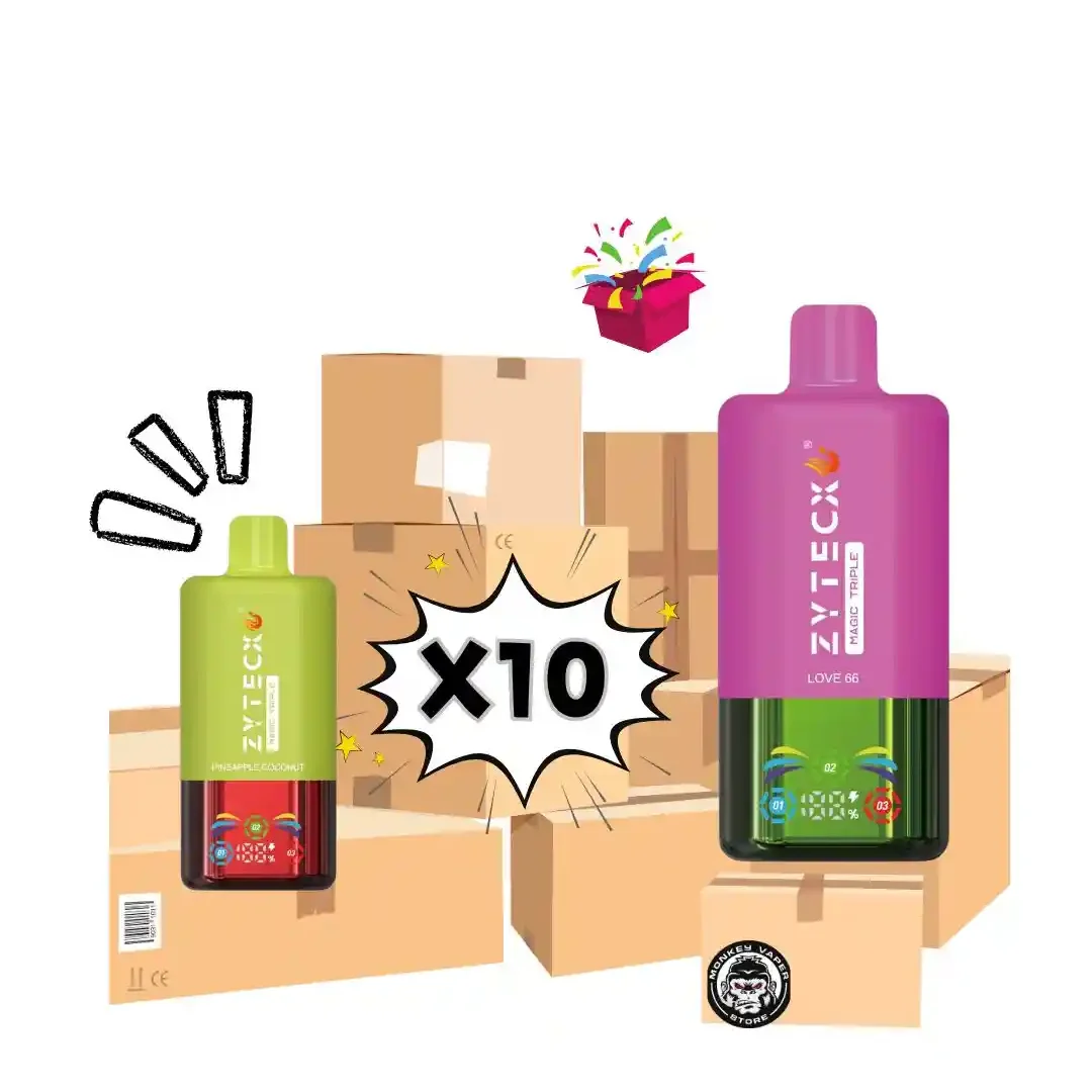 Zytecx Caja vaper triple sabor 50000 Puffs . Compra caja de vapers desechables 50000 puffs