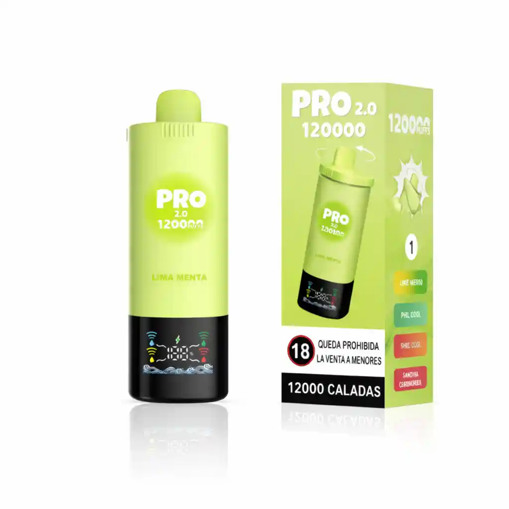 Compra el Nuevo 🍓 Vaper 4 Sabores en 1 PRO 2.0 12000 Puffs – variedad, tecnología y gran duración