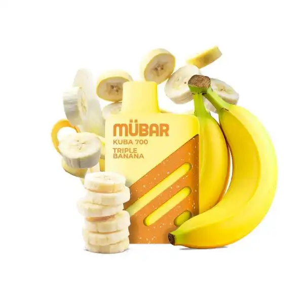 Comprar-vaper-desechable-mubar-kuba-700-triple-banana con nicotina