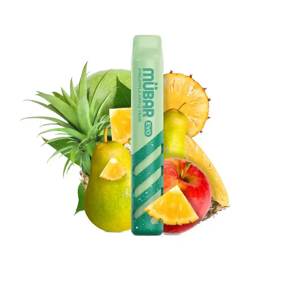 Vaper Desechable Mübar Evo 800 puffs Pineapple Apple Pear con nicotina