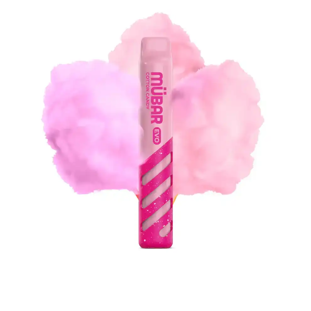 Vaper Desechable Mübar Evo 800 puffs Puffs Cotton Candy con nicotina