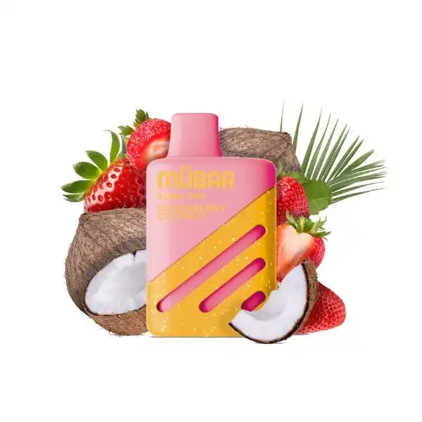 Vaper Desechable Mübar Kuba 700 Puffs Strawberry Coconut con nicotina