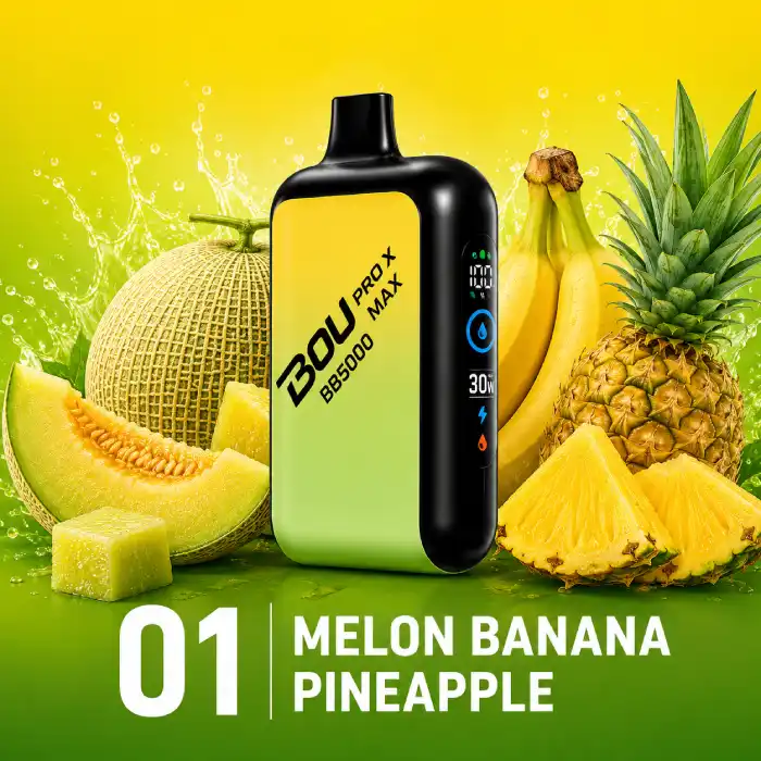 Bou Pro Max 85000 Puffs Melon Banana Pineapple