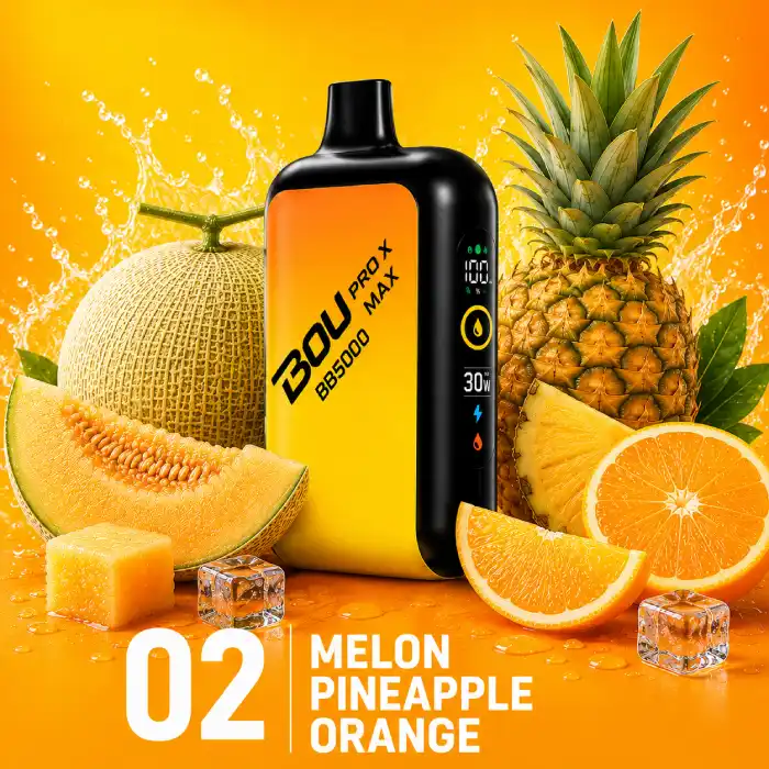 Bou Pro Max 85000 Puffs Melon Pineapple Orange